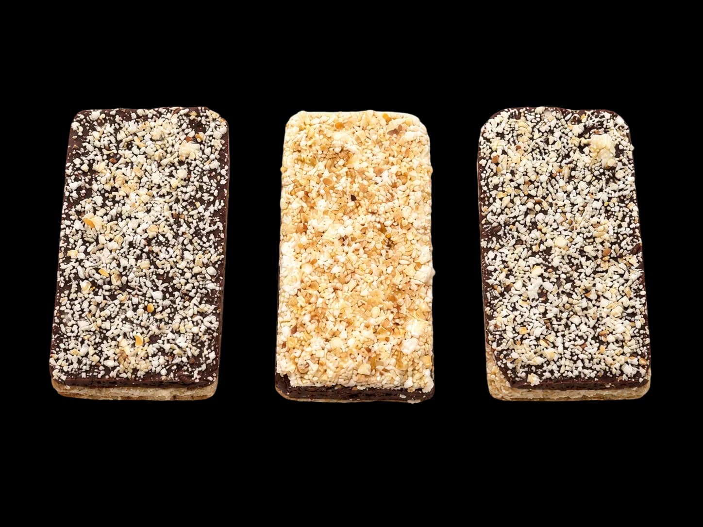 The three Zoomie Crunch flavours side by side